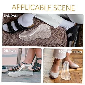 Amazon.co.jp: Mobestech 4 ペア 透明靴足型 プラスチック製の